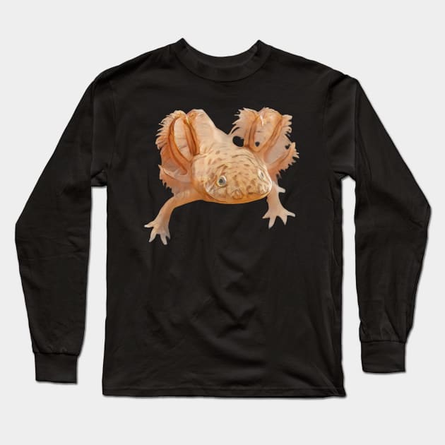 Super realistic axolotl Long Sleeve T-Shirt by Shadowbyte91